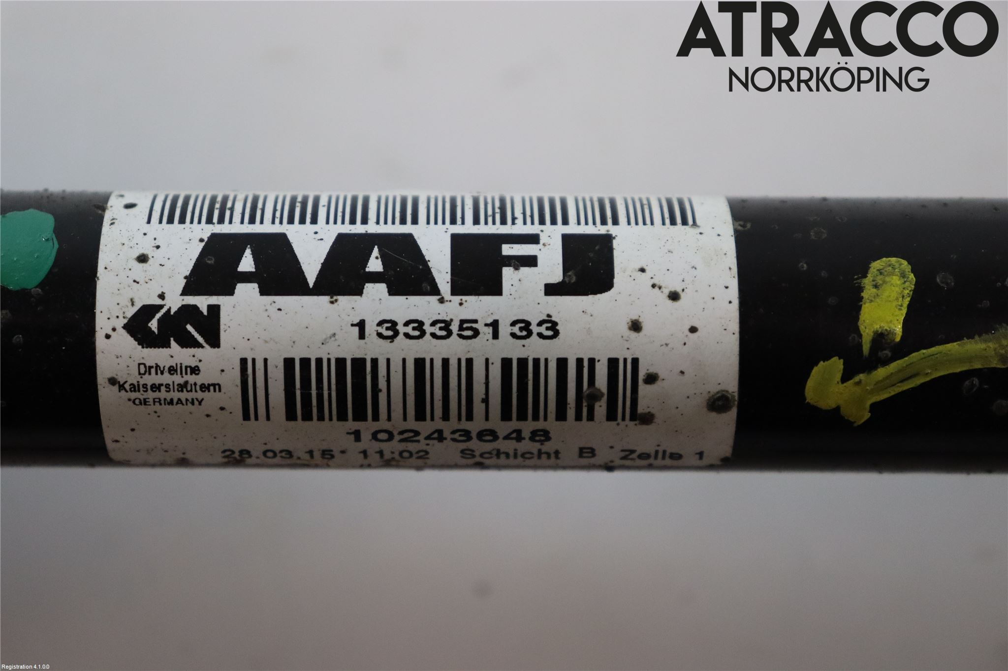 Opel ASTRA J 10-15 Drivaxel Fram Vänster