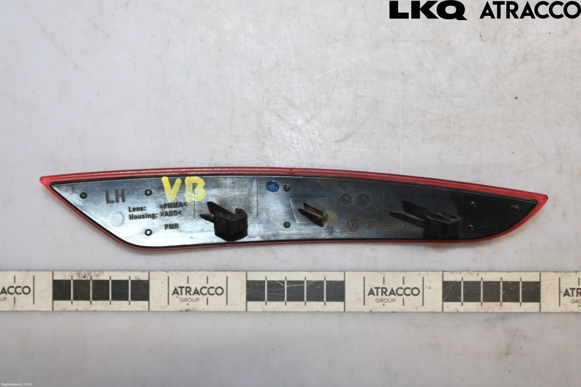 Volkswagen VW GOLF VI 09-13 Dimljus/Reflex Bak