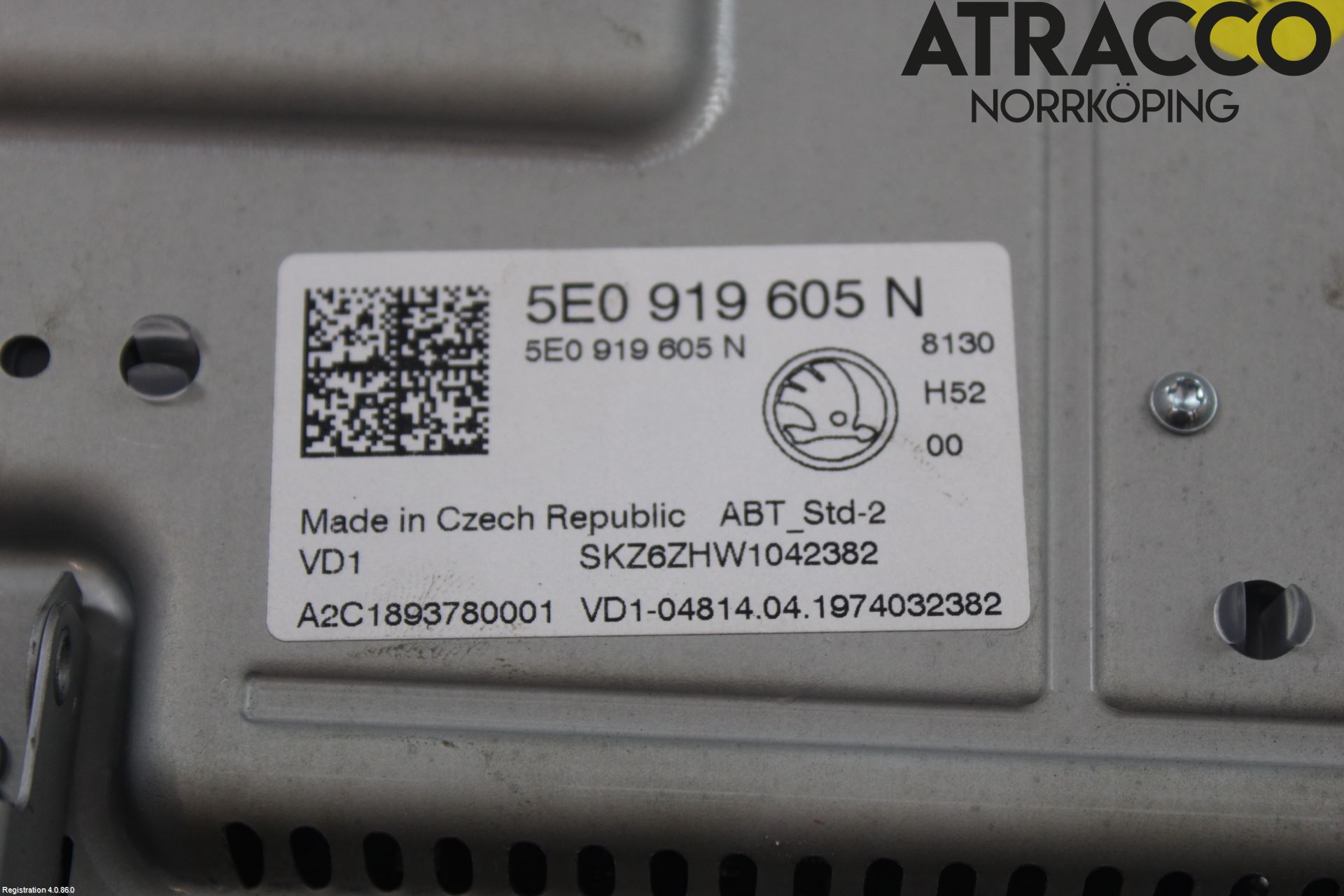 Skoda OCTAVIA (5E) 13-20 Multifunktionsdisplay