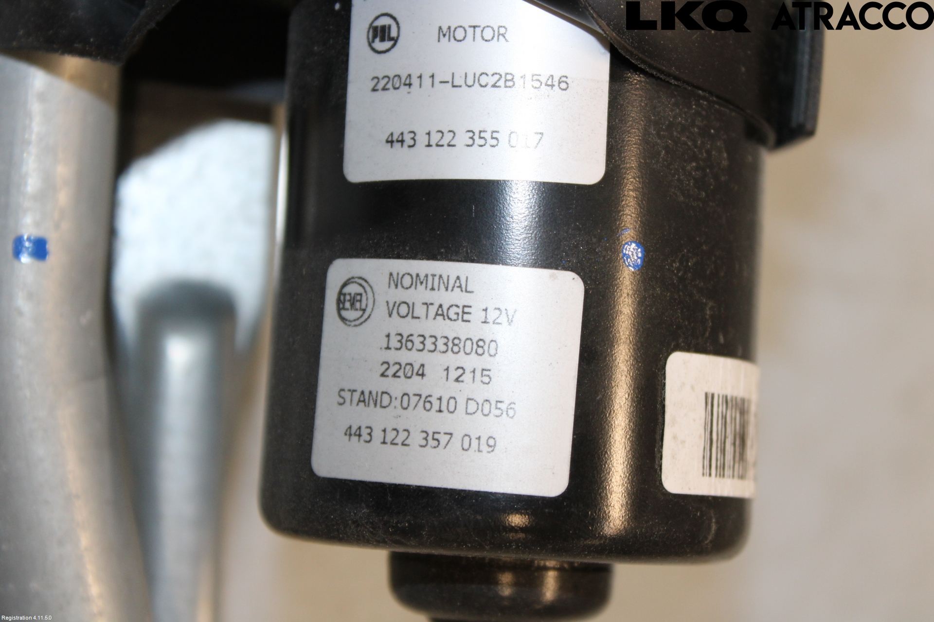 Fiat DUCATO 15-23 Torkarmekanism Vindruta