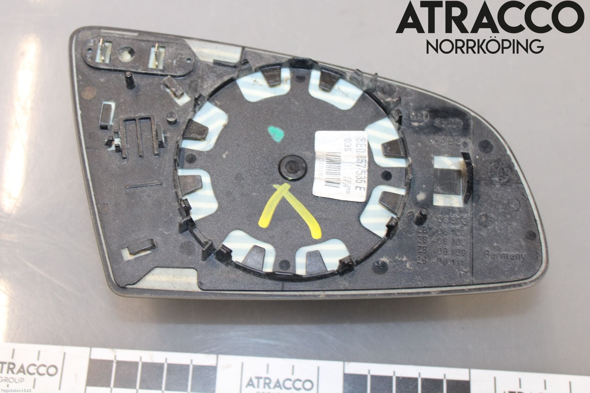 Audi A4/S4 01-05 Spegelglas Vä