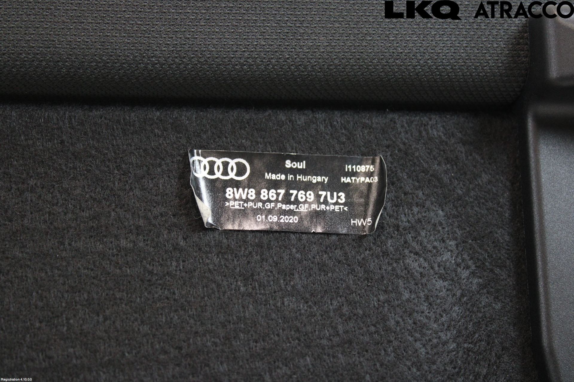 Audi A5 17- Hatthylla