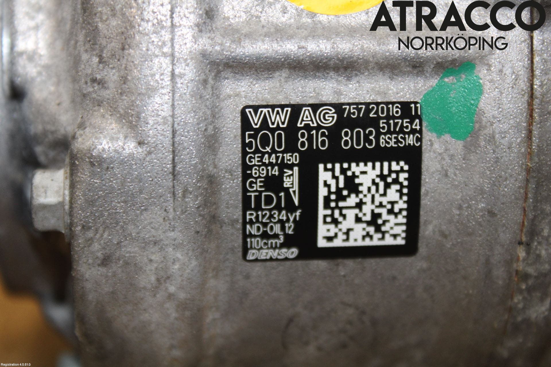 Volkswagen VW GOLF / E-GOLF VII 13-20 Ac Kompressor