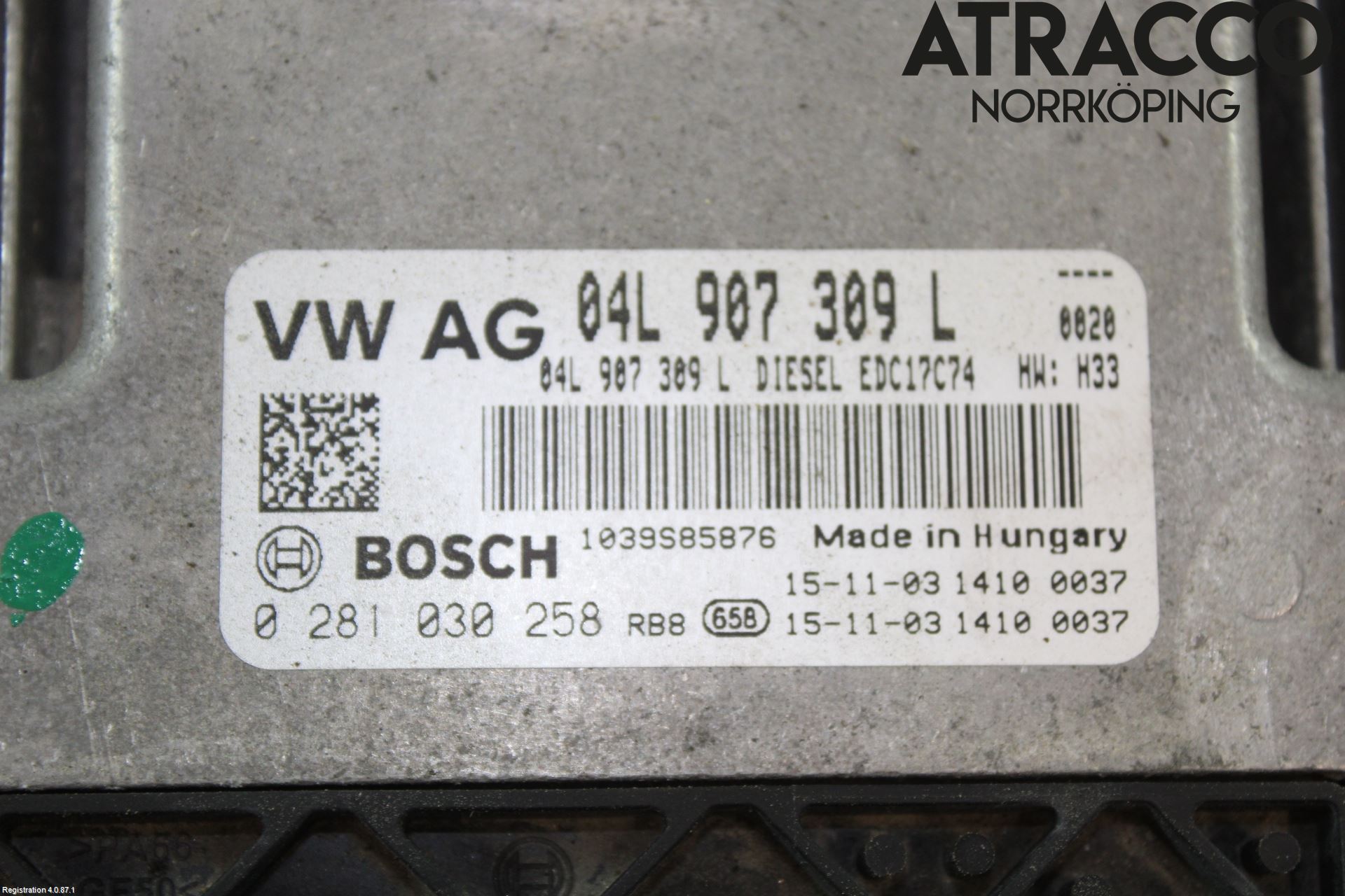 Audi A4/S4 B9 16-19 Styrenhet Inspump Diesel