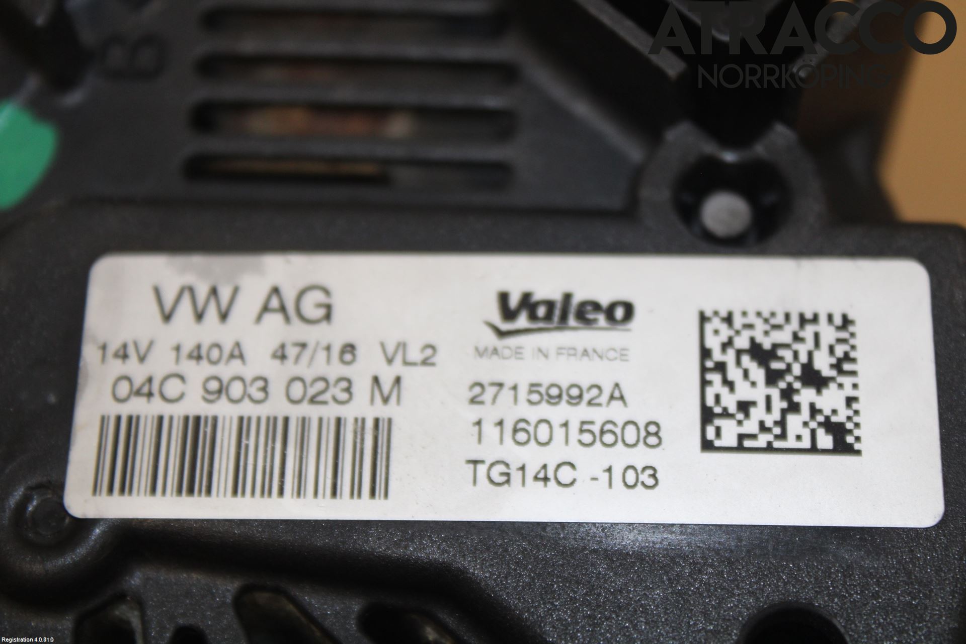 Volkswagen VW TOURAN 16- Generator