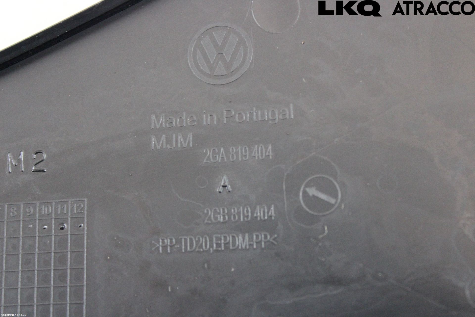 Volkswagen VW T-ROC 18- Torpedplåt-Torpedplast