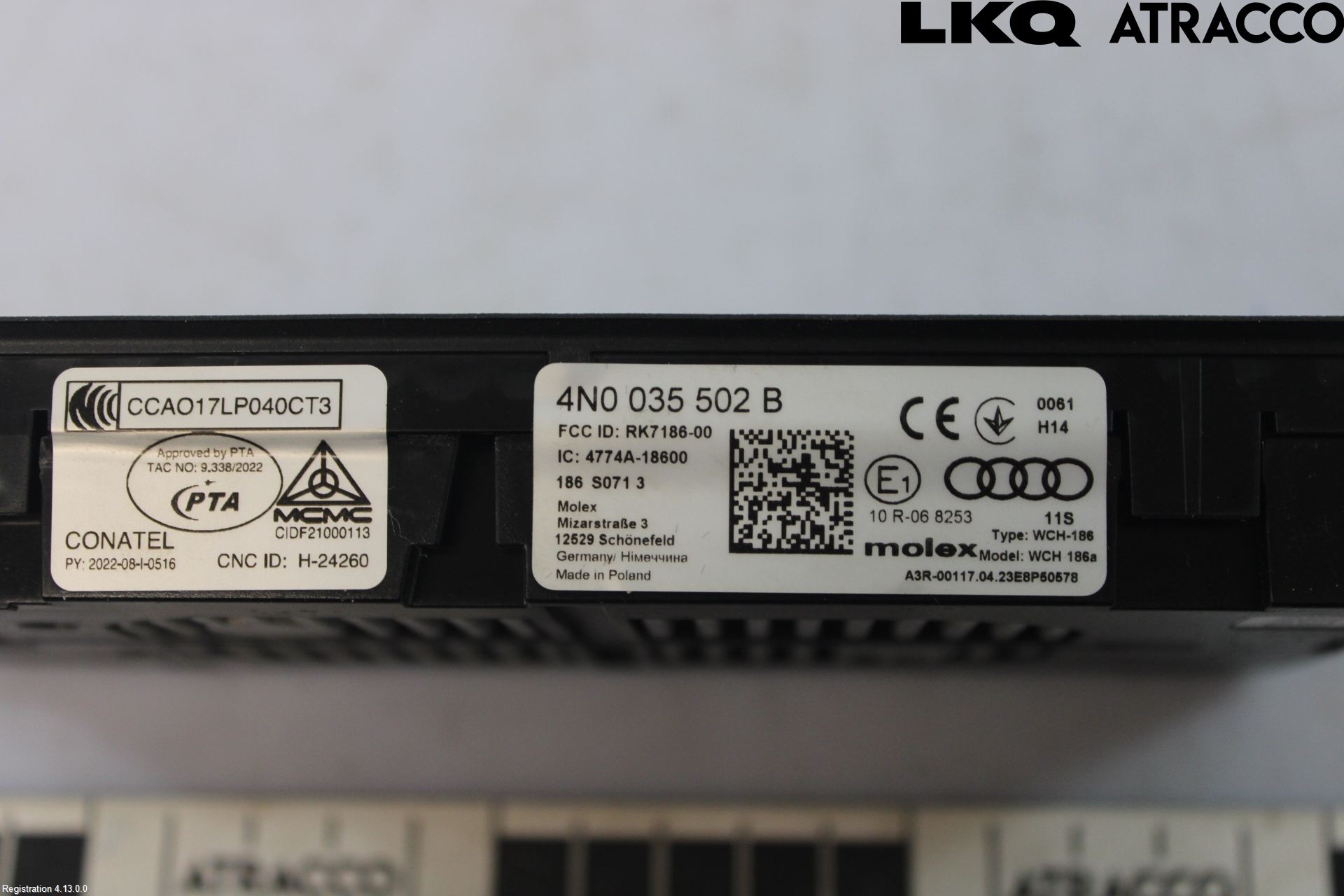 Volkswagen VW TOUAREG CR 18- Antenn El