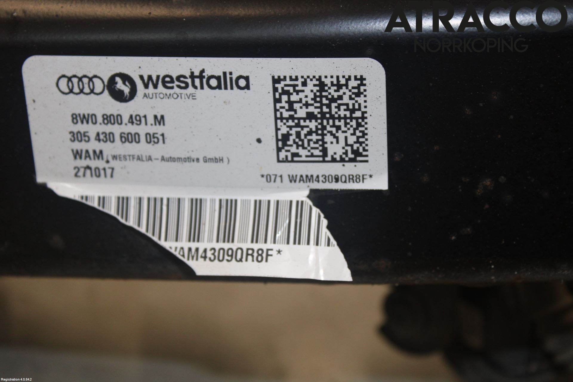 Audi A4/S4 B9 16-19 Dragkrok