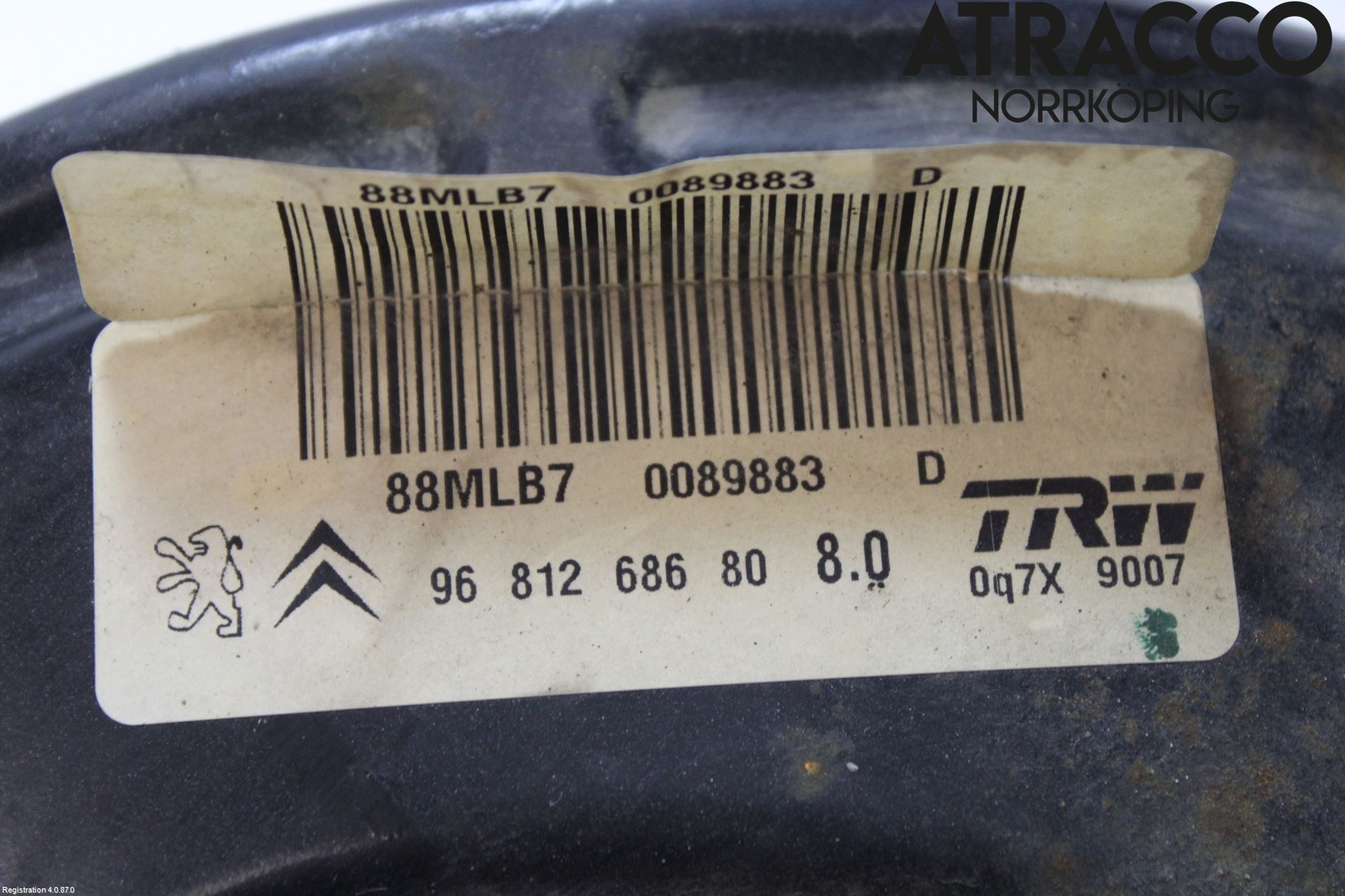 Peugeot PARTNER 08-15 Bromsservo