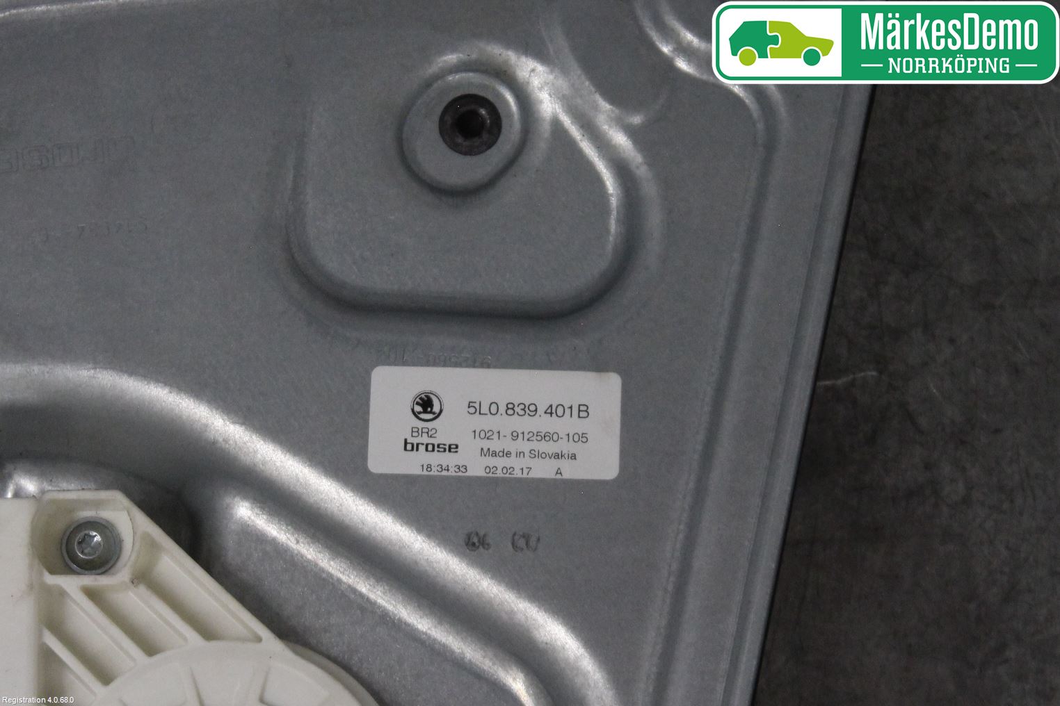 Skoda YETI Fönsterhiss El Kompl