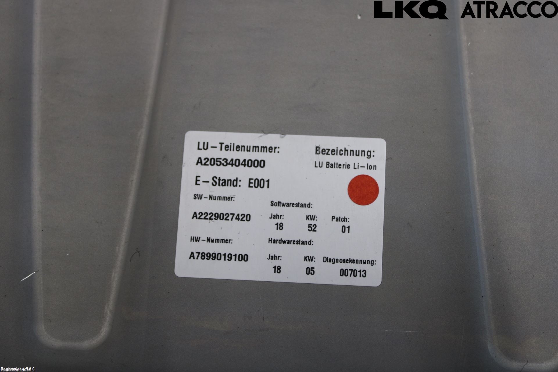 Mercedes-Benz MB C-KLASS (W205) 14-21 Batteri Högspänning