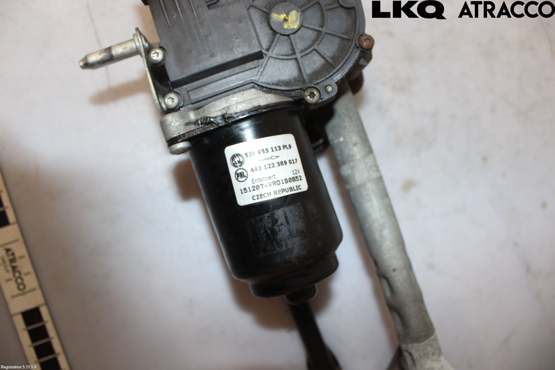 Skoda FABIA 15-21 Torkarmekanism Vindruta