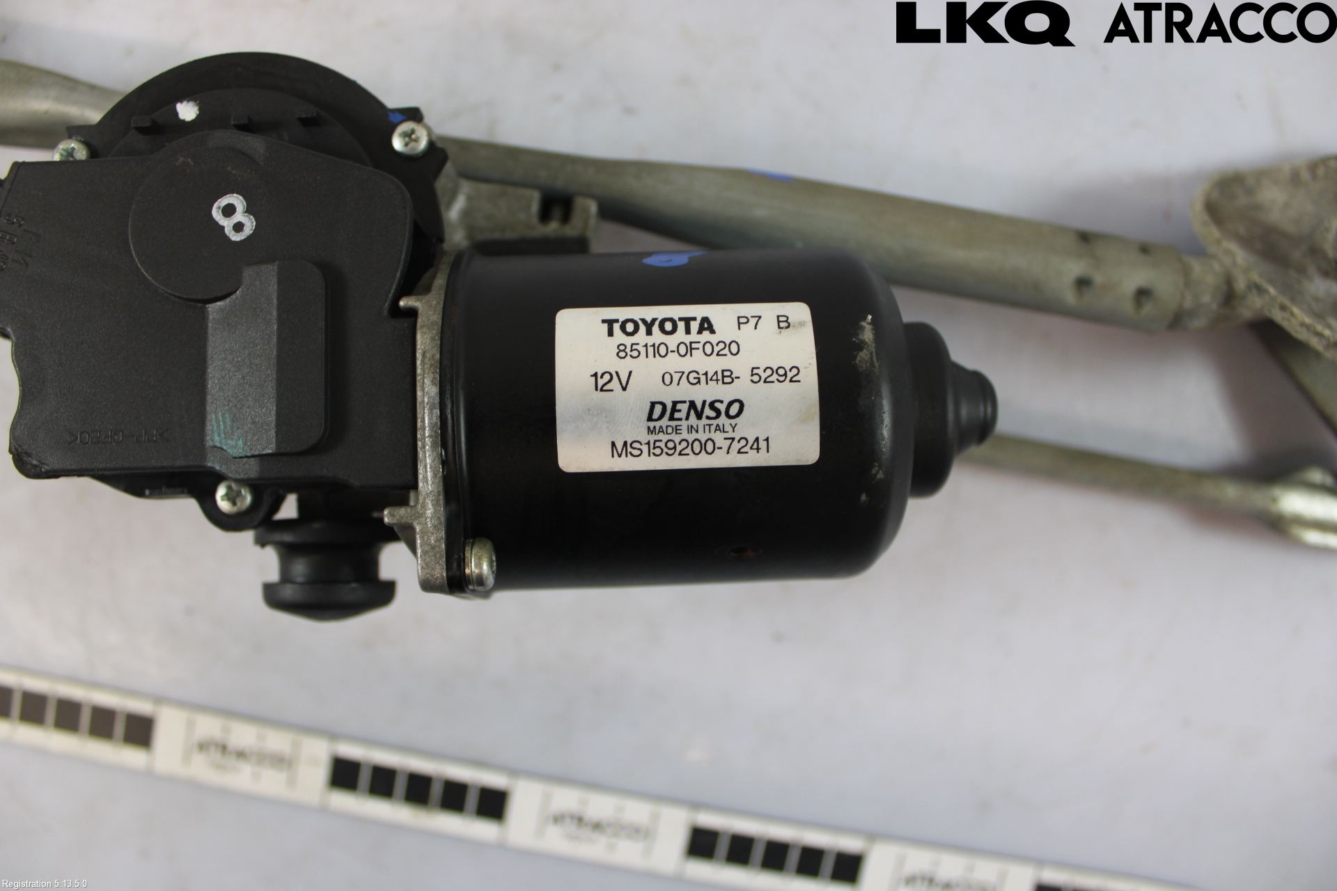 Toyota COROLLA VERSO 04-07 Torkarmekanism Vindruta