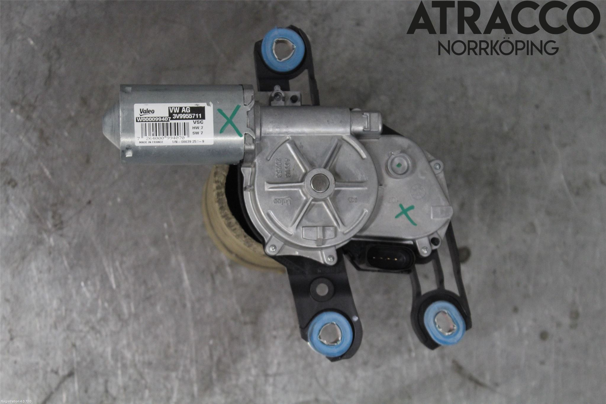 Skoda SUPERB 16-24 Torkarmotor Baklucka