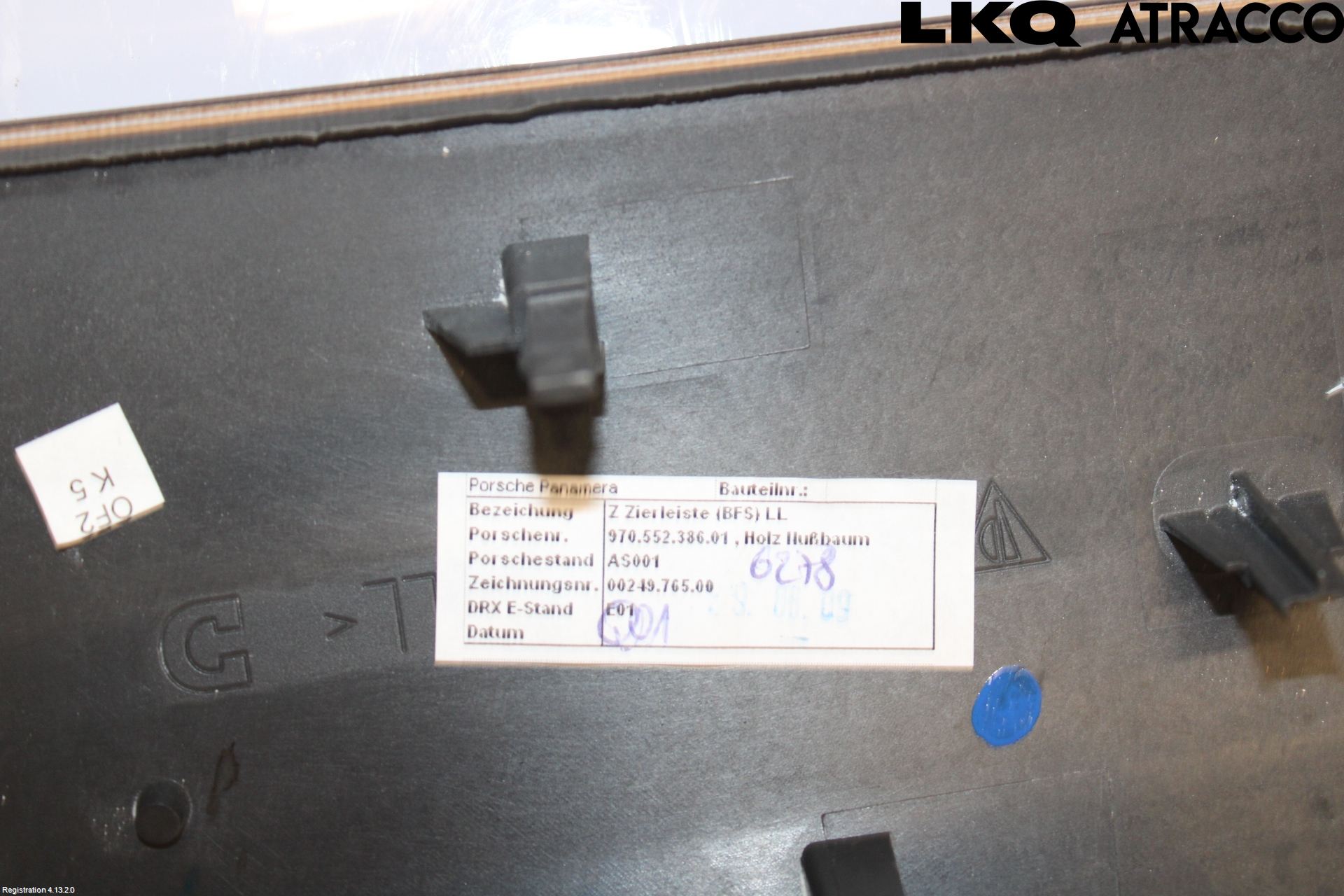 Porsche PANAMERA 09- Instrumentbräda Inlägg-Dekorlist