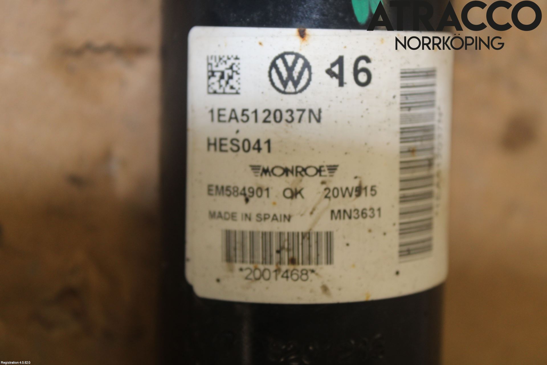 Volkswagen VW ID.4 21- Stötdämpare Bak