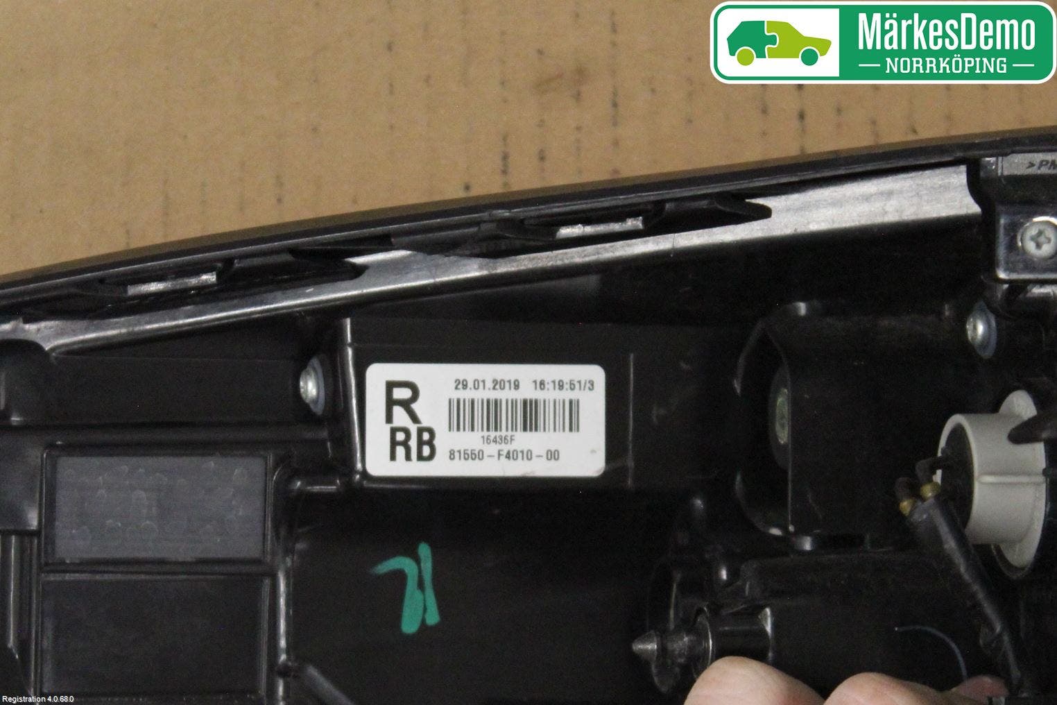 Toyota C-HR 16-23 Bakljus Höger