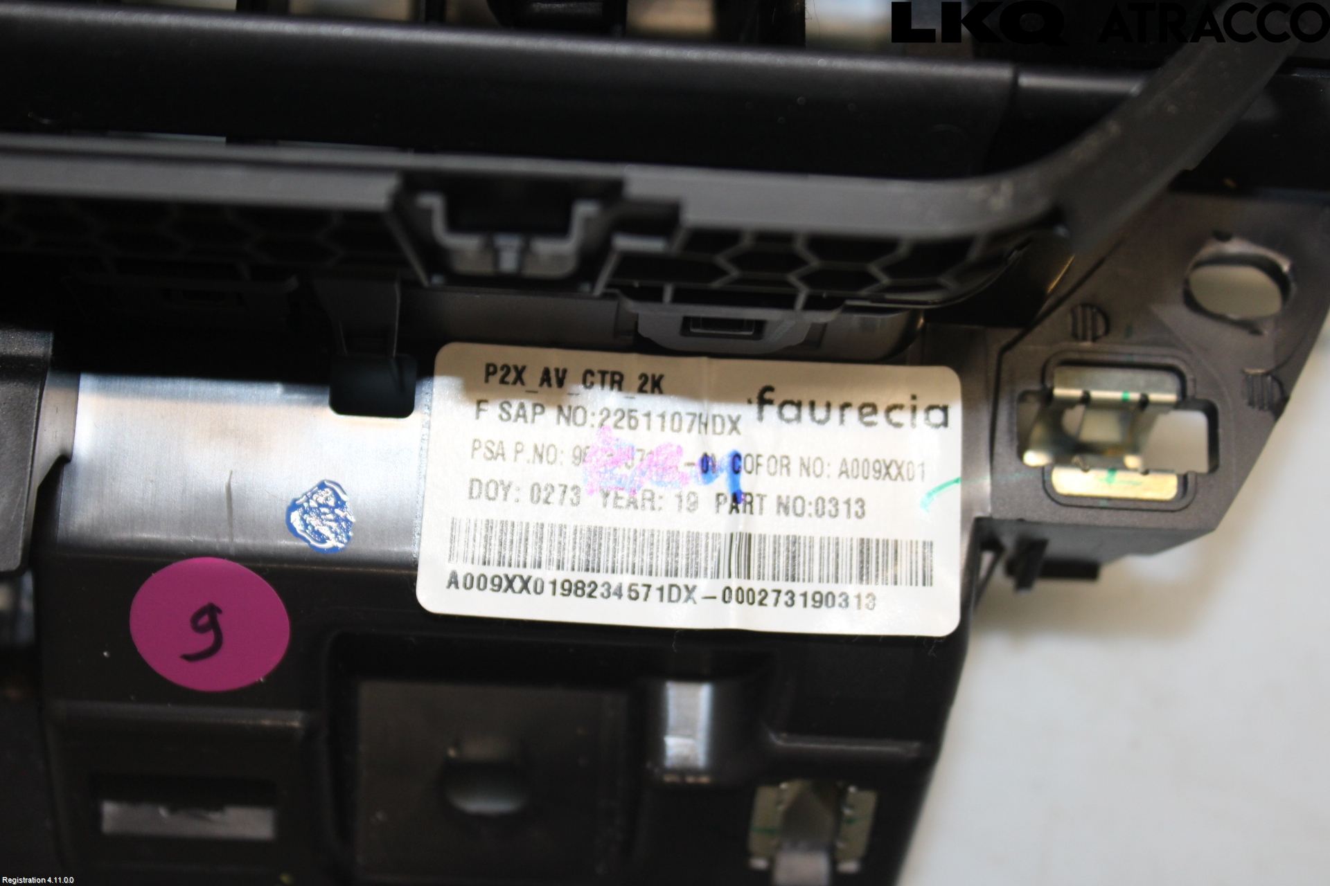 Peugeot 208/E-208 20- Defrosterkanal-Munstycke