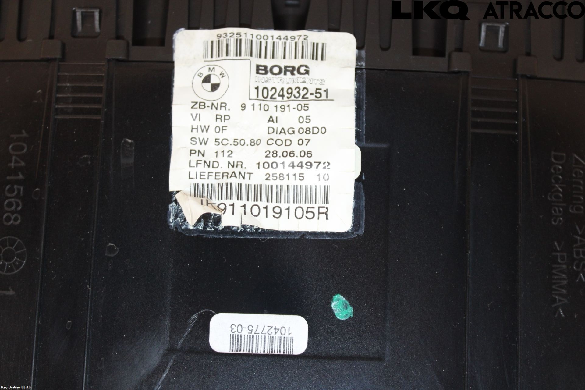 BMW 1 E87/81 5D/3D 03-11 Instrument Komb