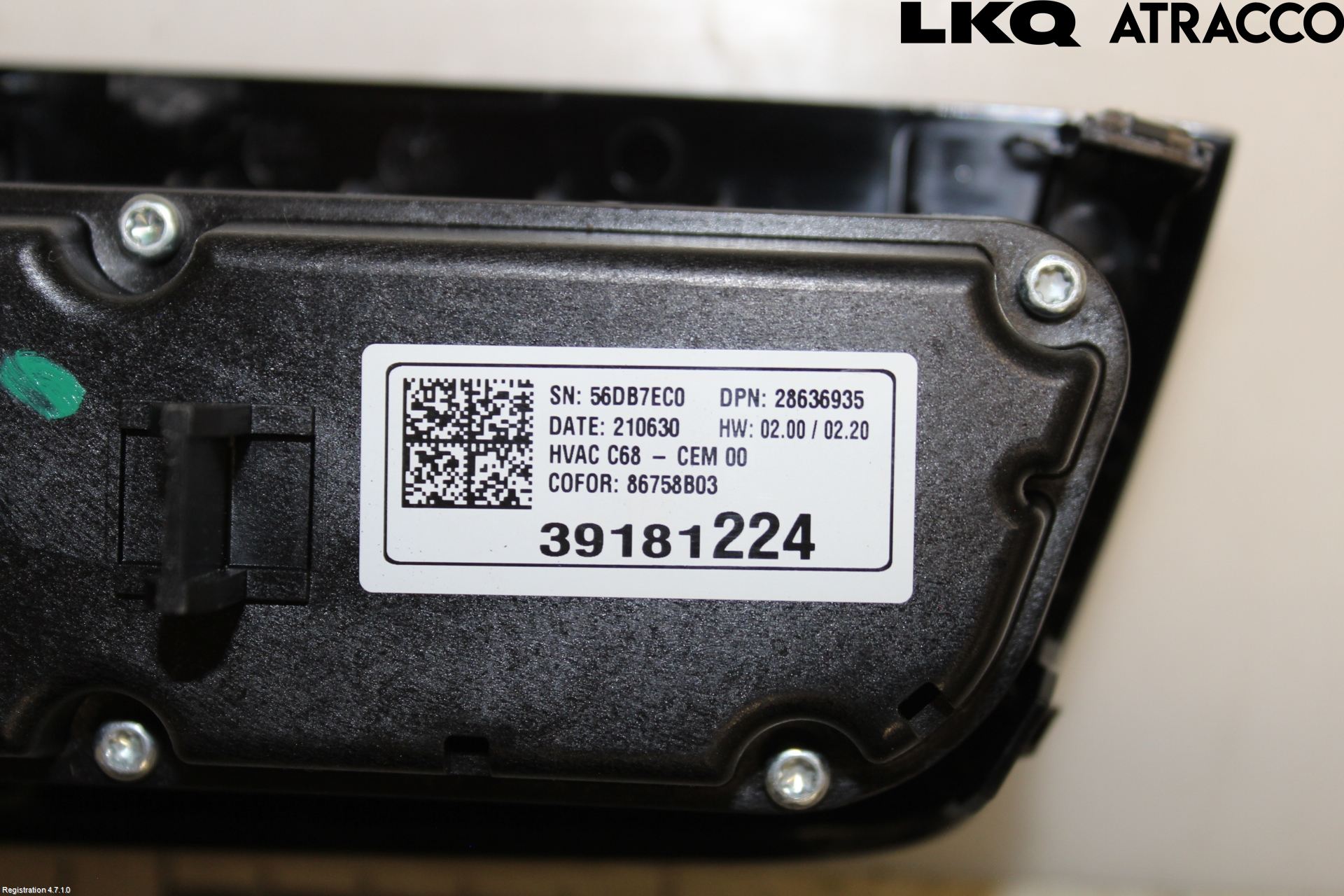 Opel CORSA F, CORSA-E 20- Värmereglage