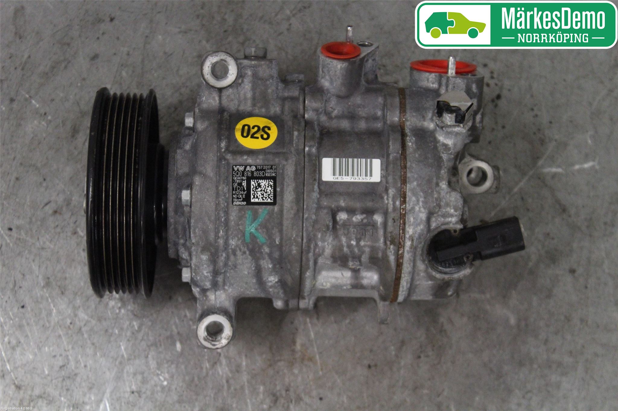 Volkswagen VW GOLF / E-GOLF VII 13-20 Ac Kompressor