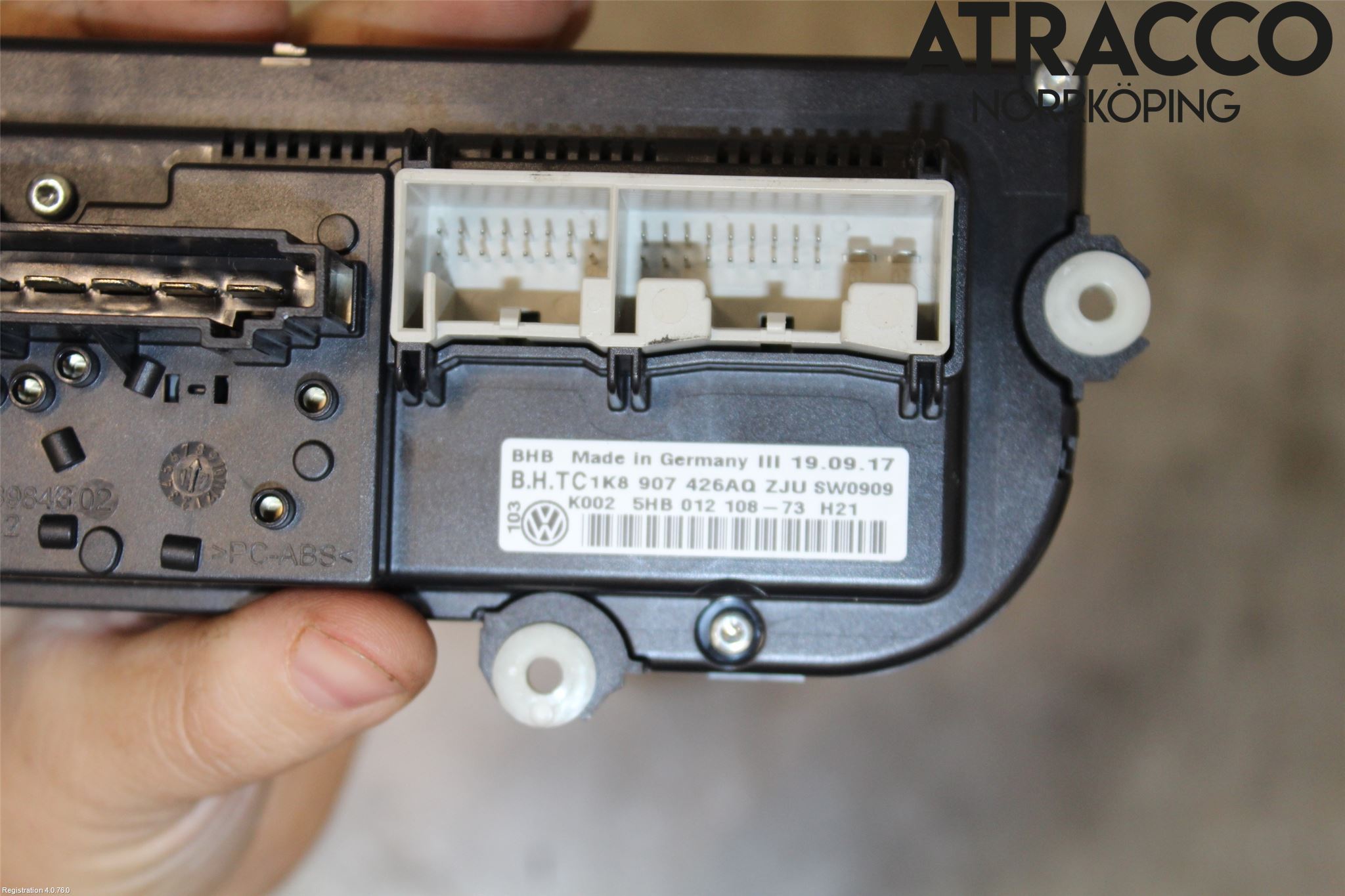 Volkswagen VW CADDY 16-20 Värmereglage