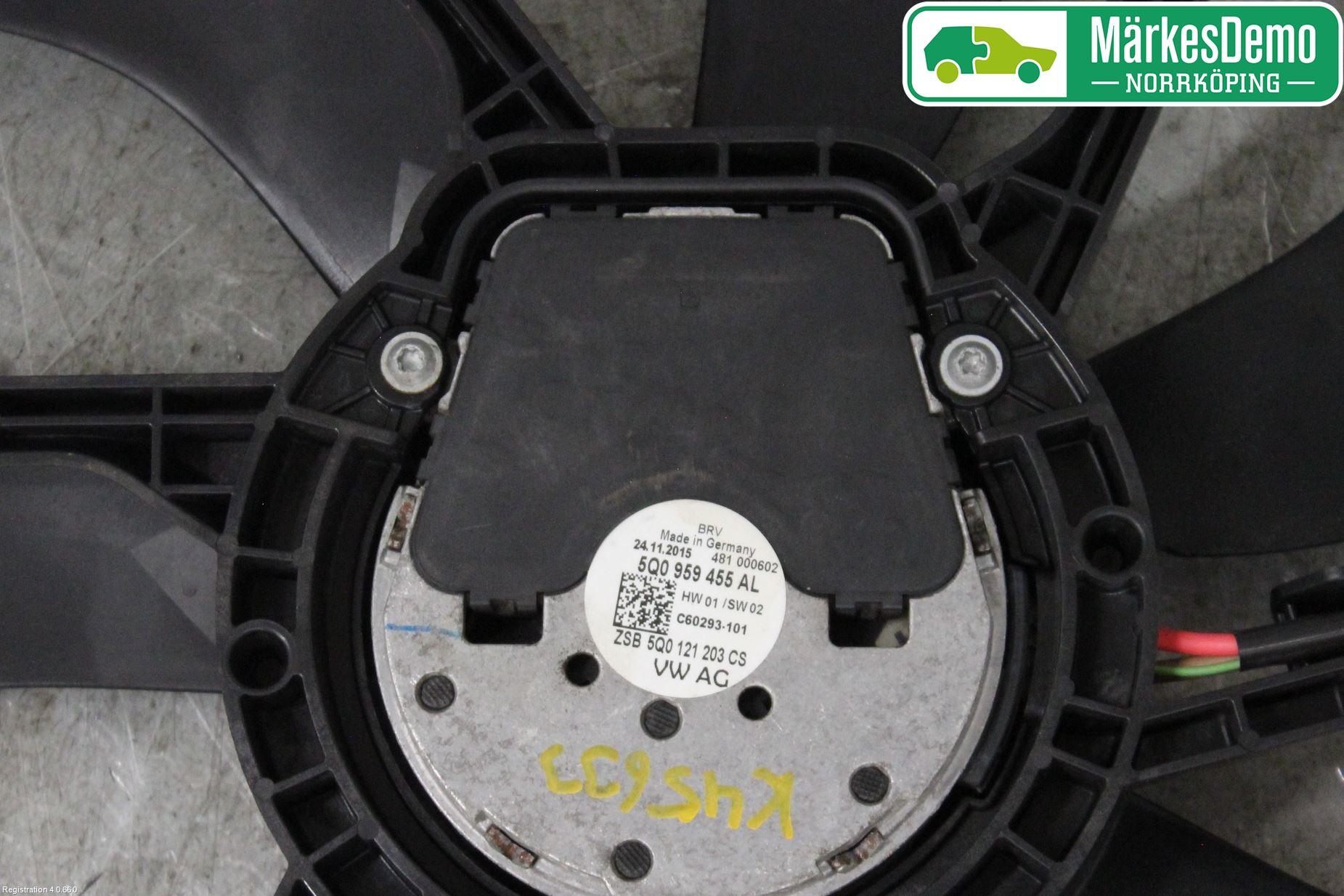 Volkswagen VW GOLF SPORTSVAN 15-20 Kylfläkt El