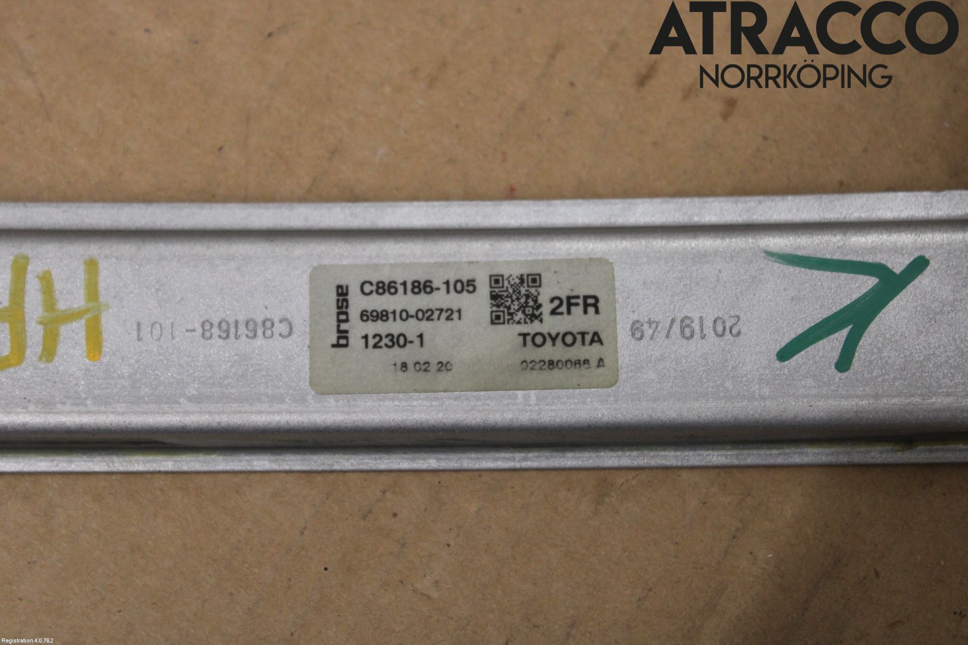 Toyota COROLLA 19- Fönsterhiss El Kompl