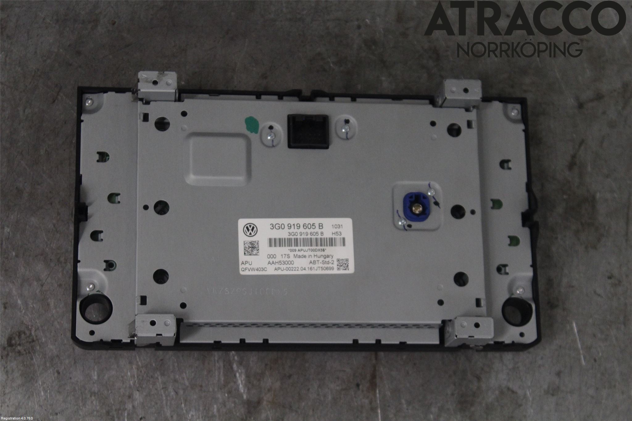 Volkswagen VW PASSAT 15-19 Multifunktionsdisplay