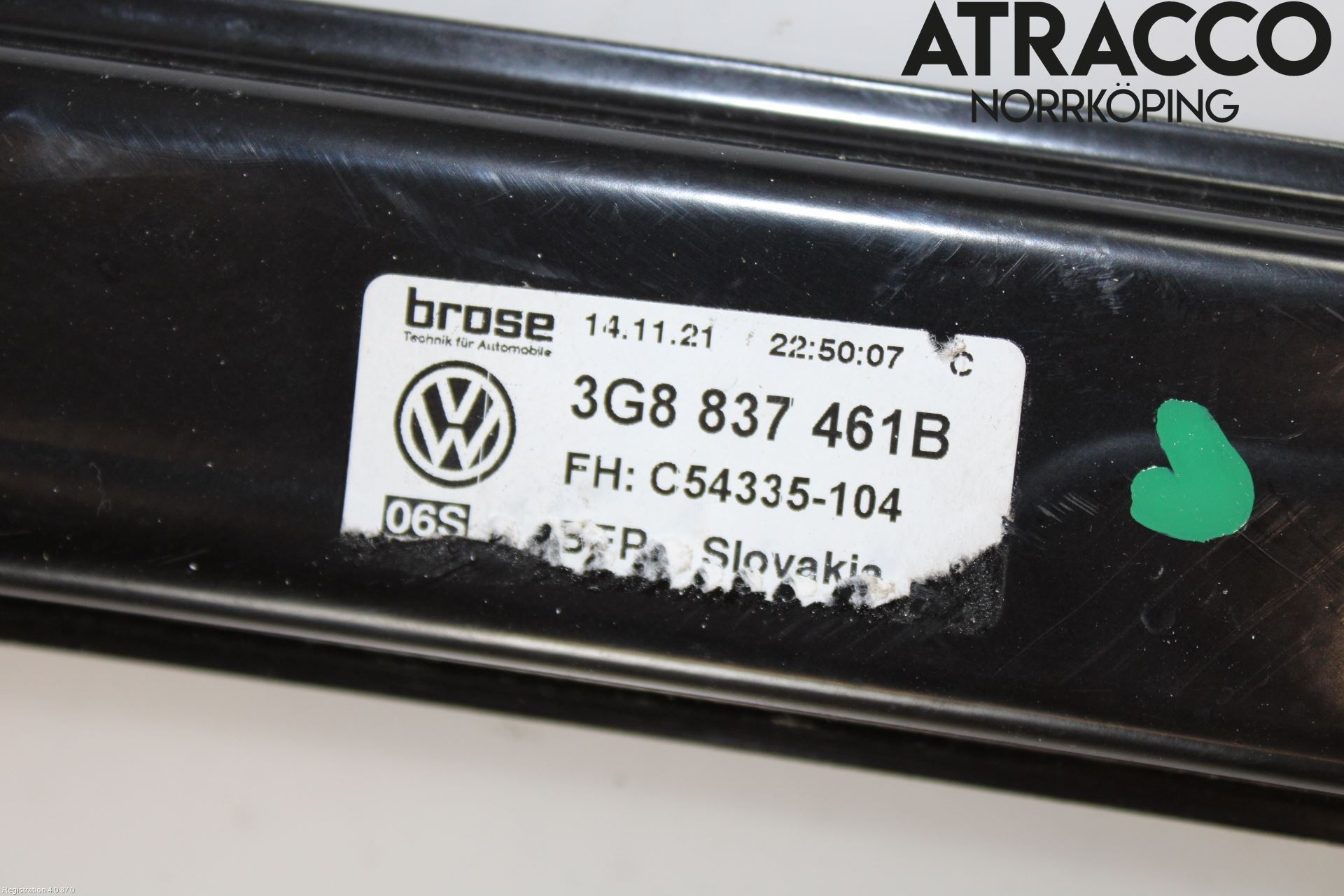 Volkswagen VW ARTEON 17- Fönsterhiss El Kompl