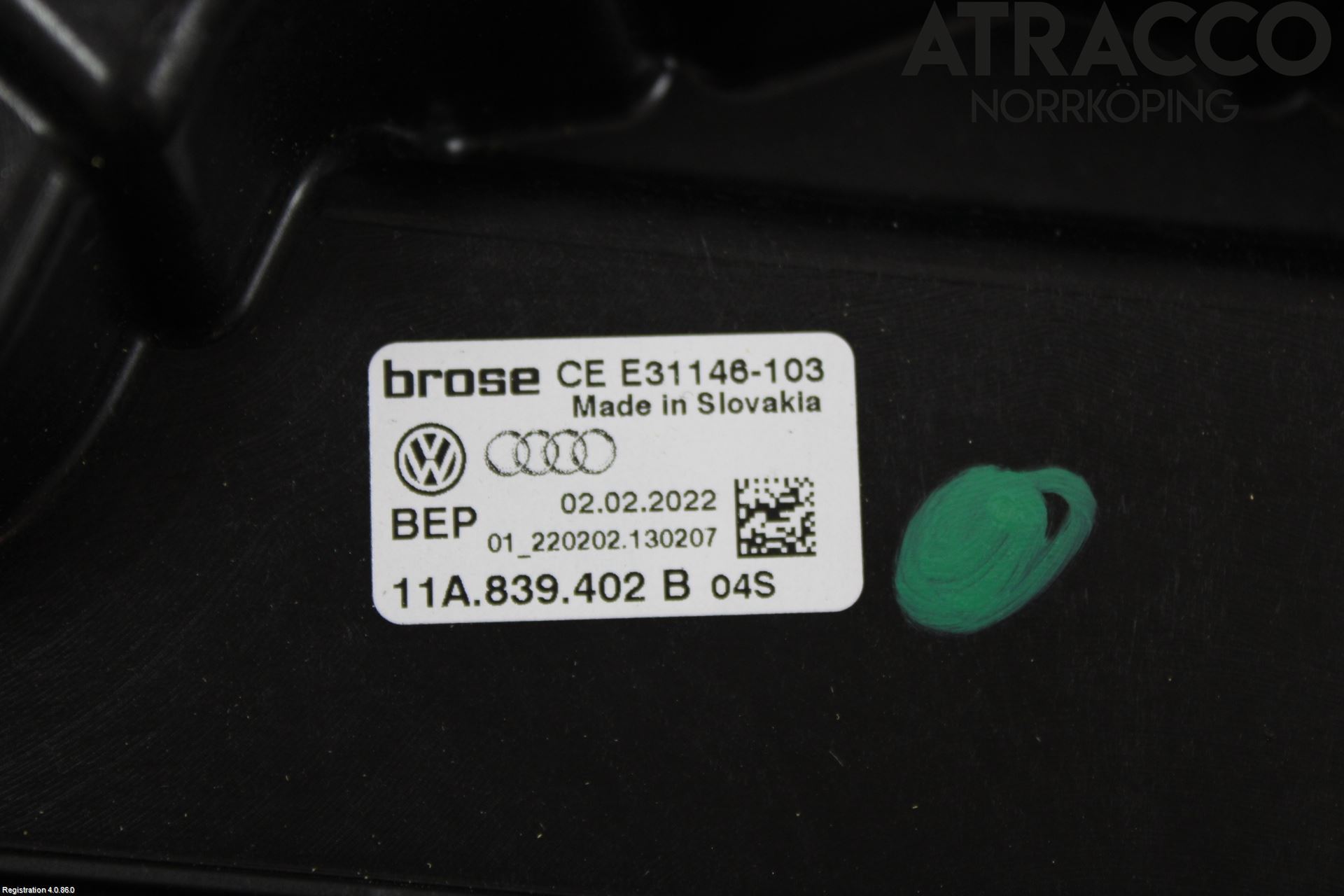 Volkswagen VW ID.4 21- Fönsterhiss El Kompl