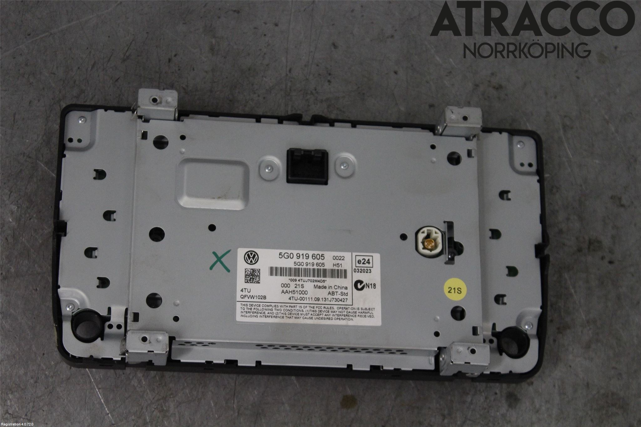 Volkswagen VW GOLF / E-GOLF VII 13-20 Multifunktionsdisplay