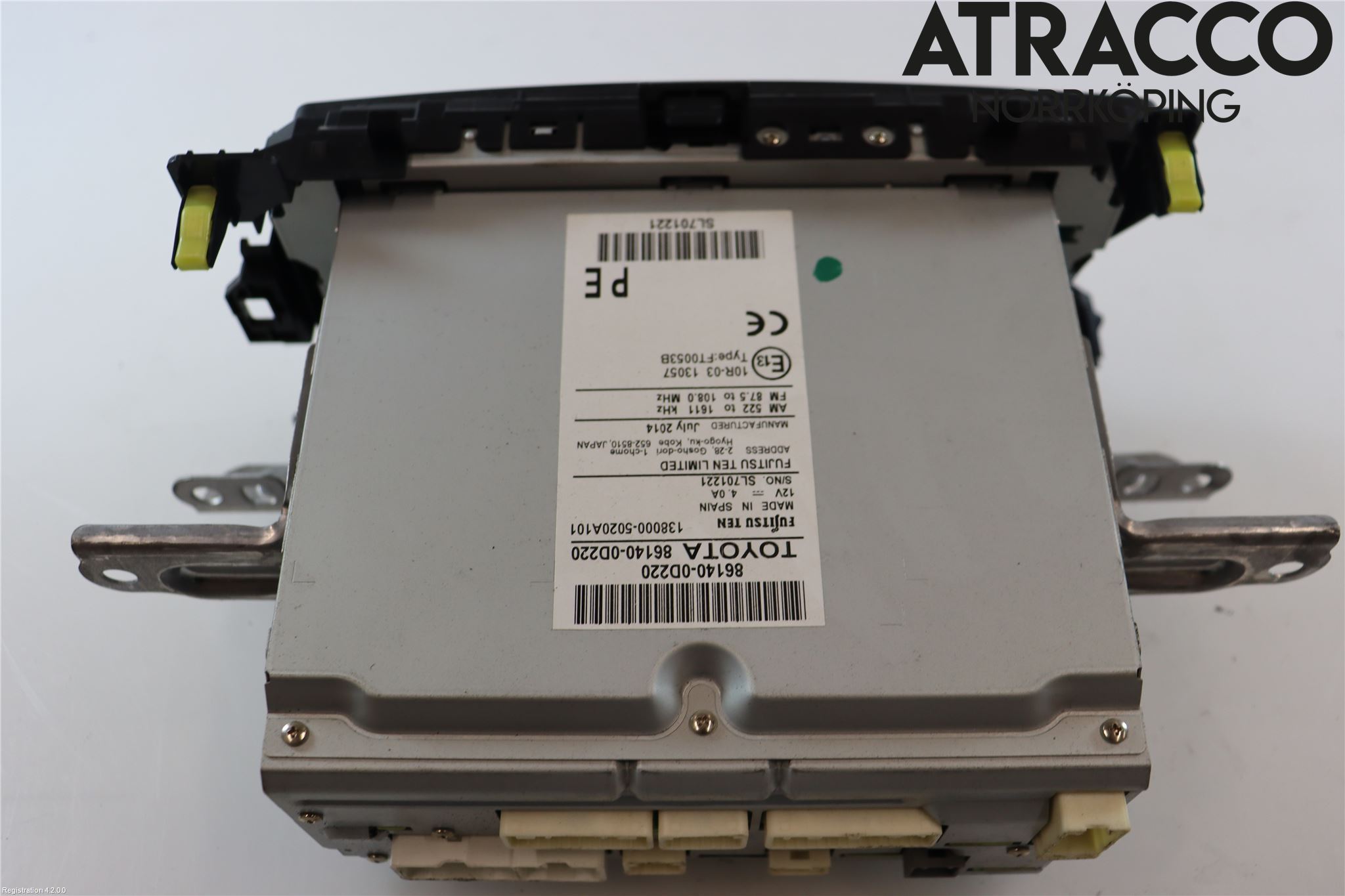 Toyota YARIS XP130 12-14 Cd Radio - Multimediapanel
