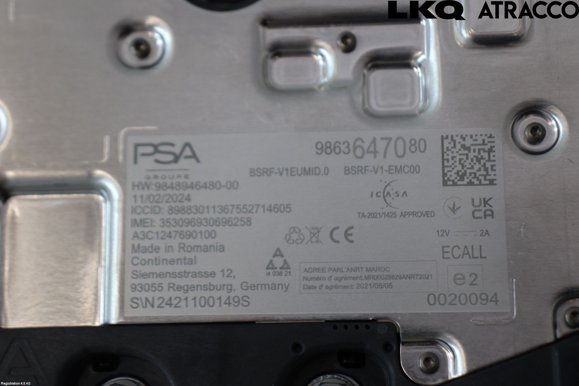 Opel ASTRA L 22- Antenn