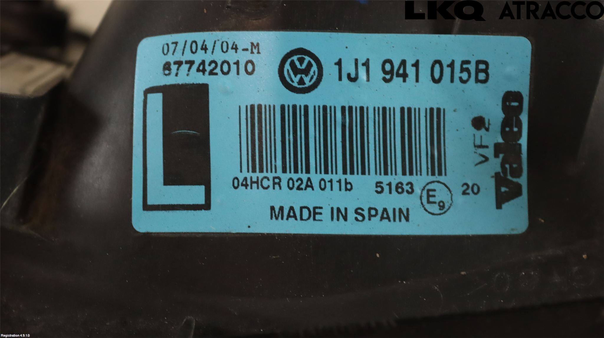 Volkswagen VW GOLF IV 98-06 Strålkastare Vänster