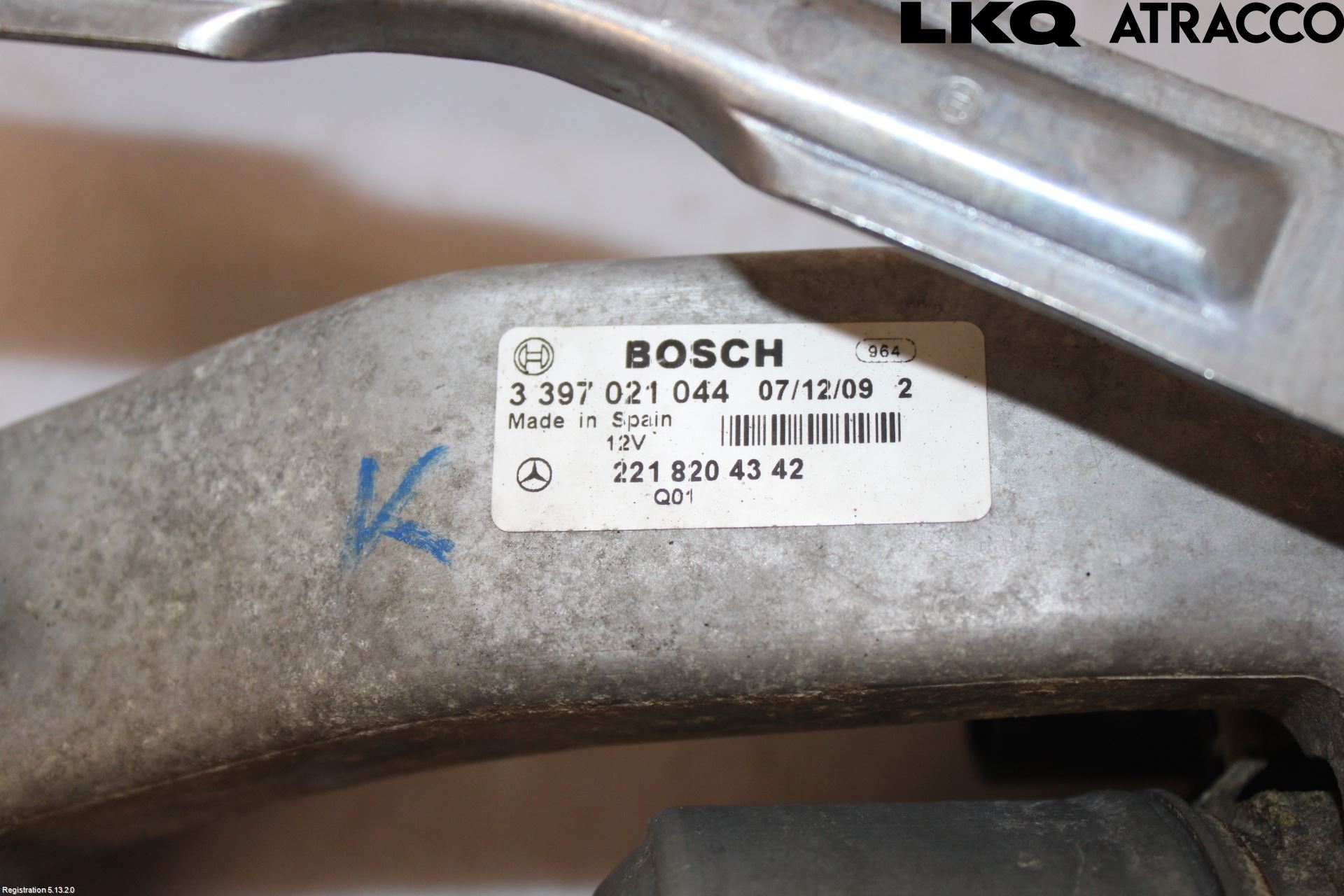 Mercedes-Benz MB S-KLASS (W221) 05-13 Torkarmotor Vindruta