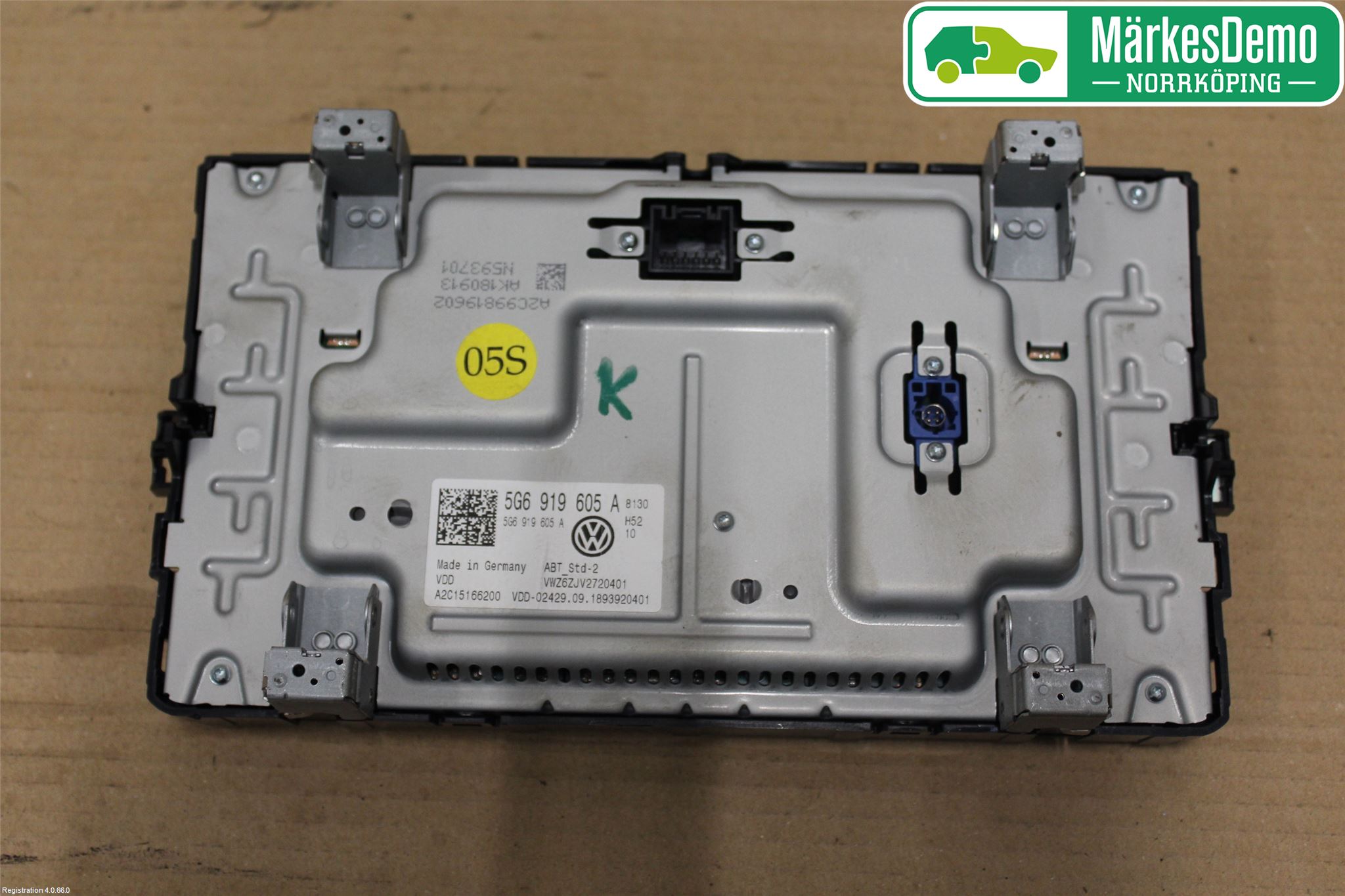 Volkswagen VW GOLF / E-GOLF VII 13-20 Multifunktionsdisplay