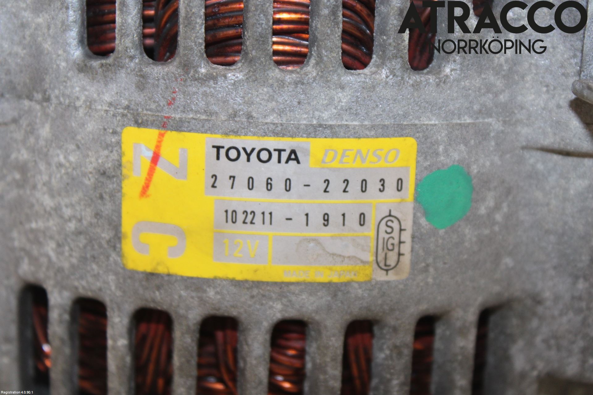 Toyota COROLLA 02-07 Generator