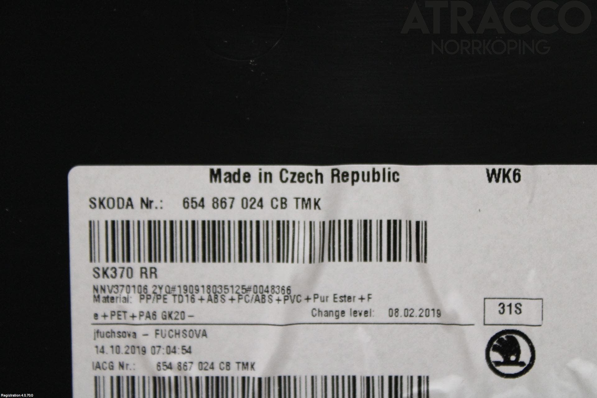 Skoda KAMIQ 20- Dörrklädsel Hö