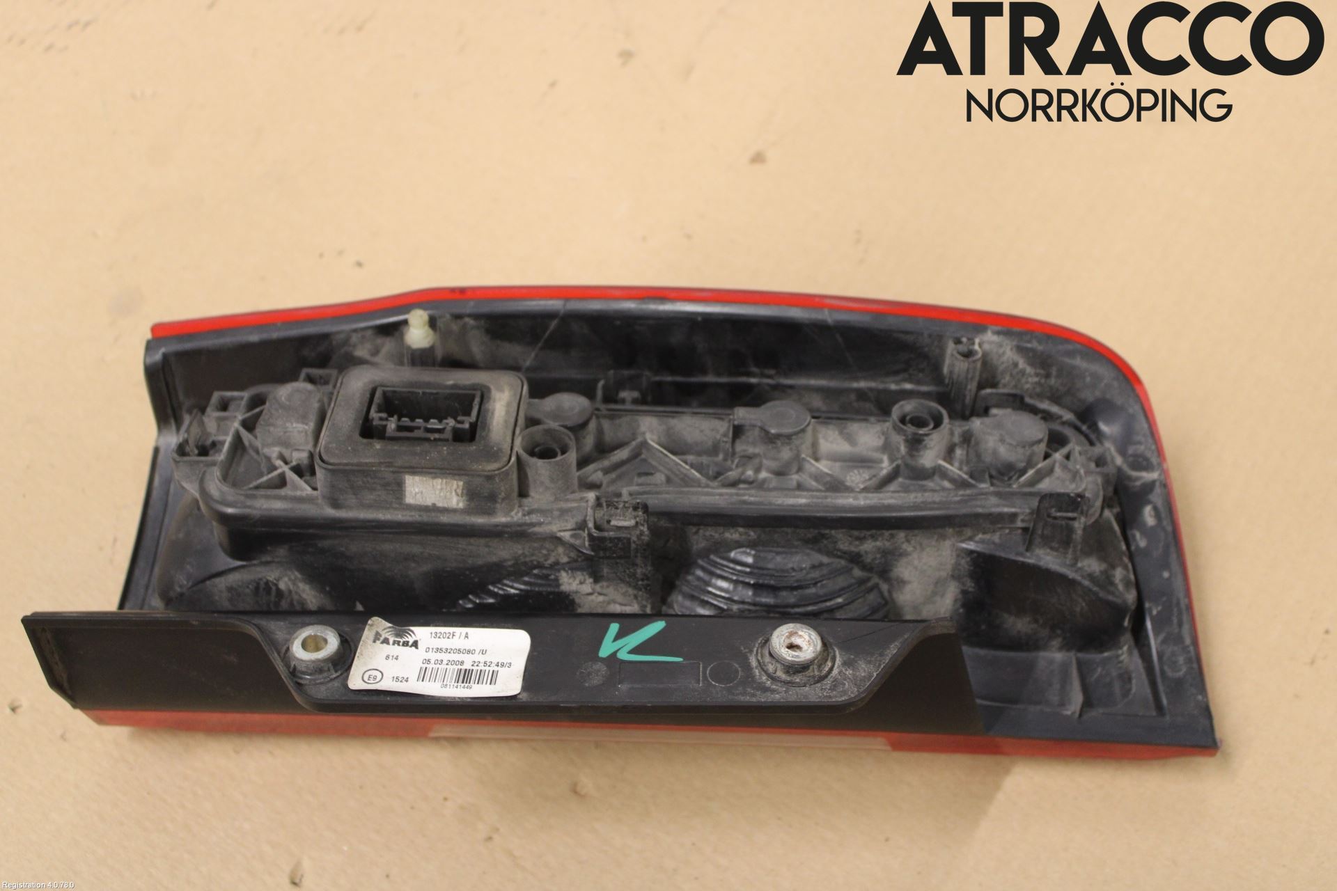 Citroen NEMO Bakljus Höger