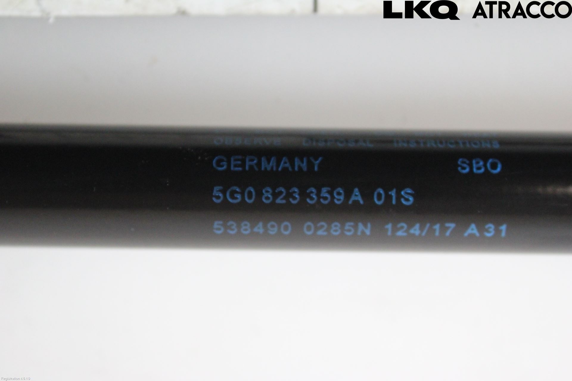 Volkswagen VW GOLF / E-GOLF VII 13-20 Gasfjäder Motorhuv