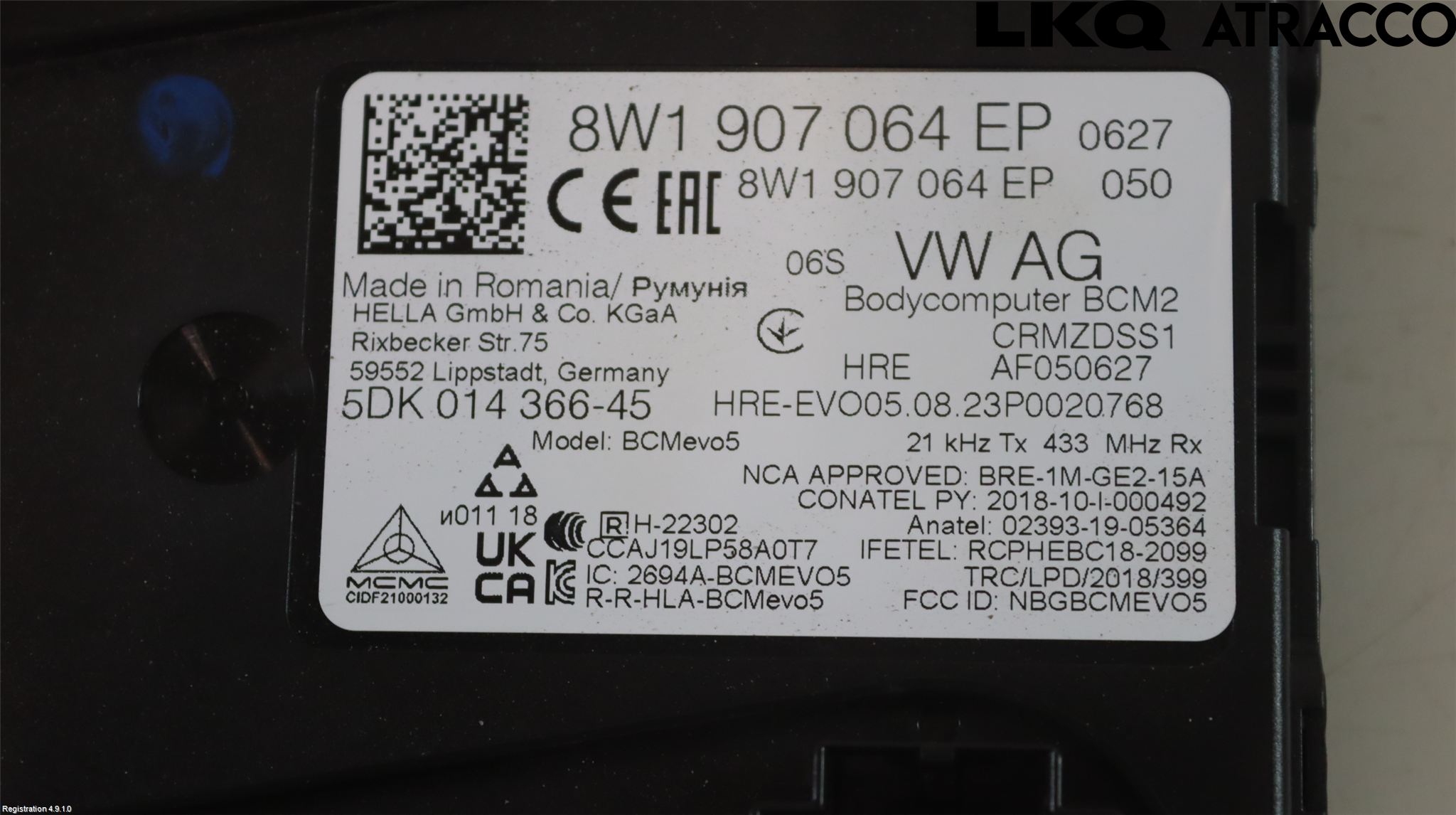 Audi Q7/SQ7 Komfort Styrdon