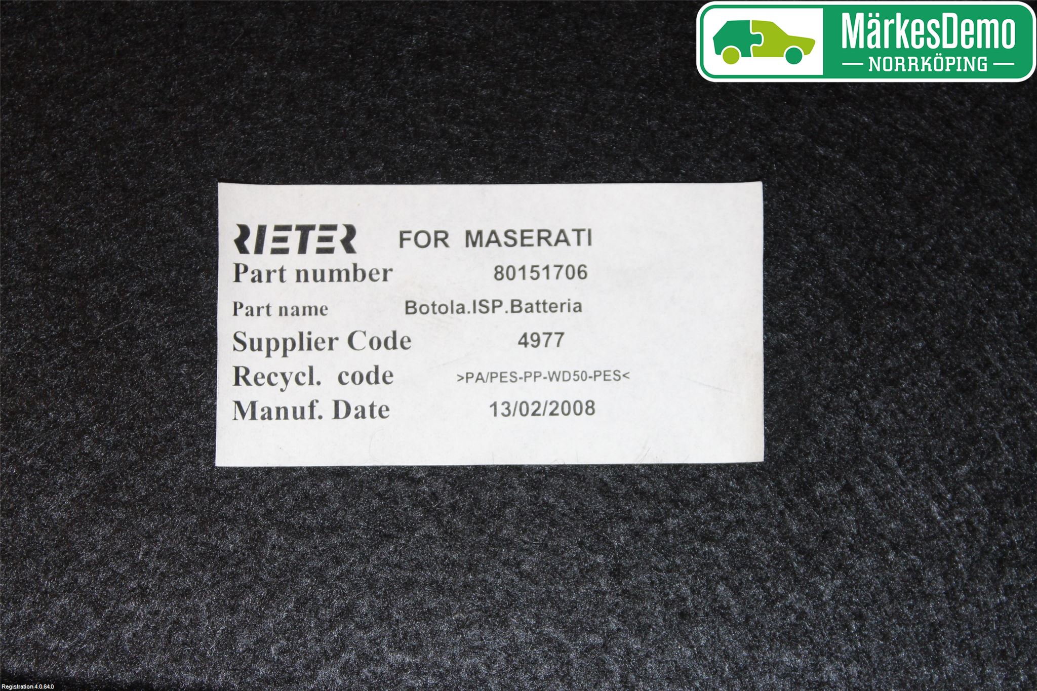 Maserati  Batterilåda-Fäste-Hållare