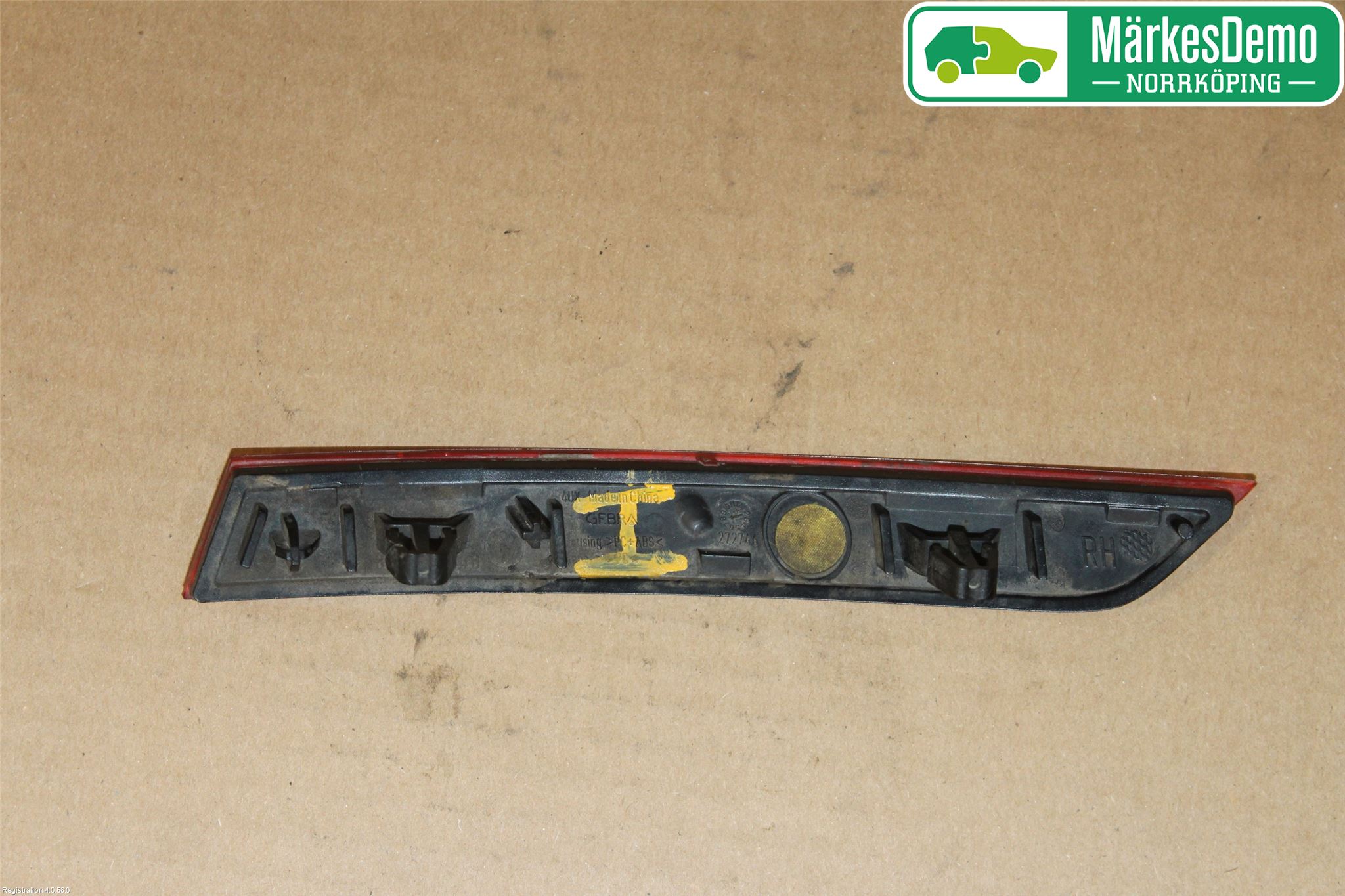 Volkswagen VW PASSAT 15-19 Dimljus/Reflex Bak