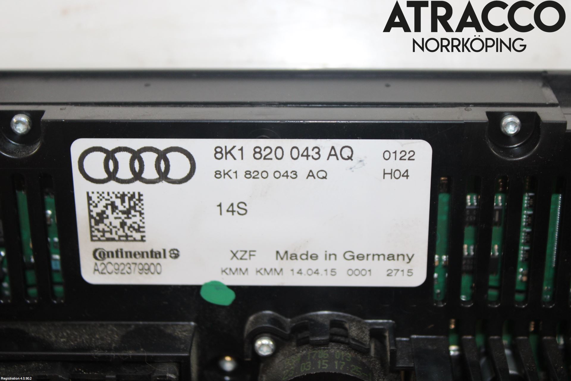 Audi A4 12-15 Värmereglage