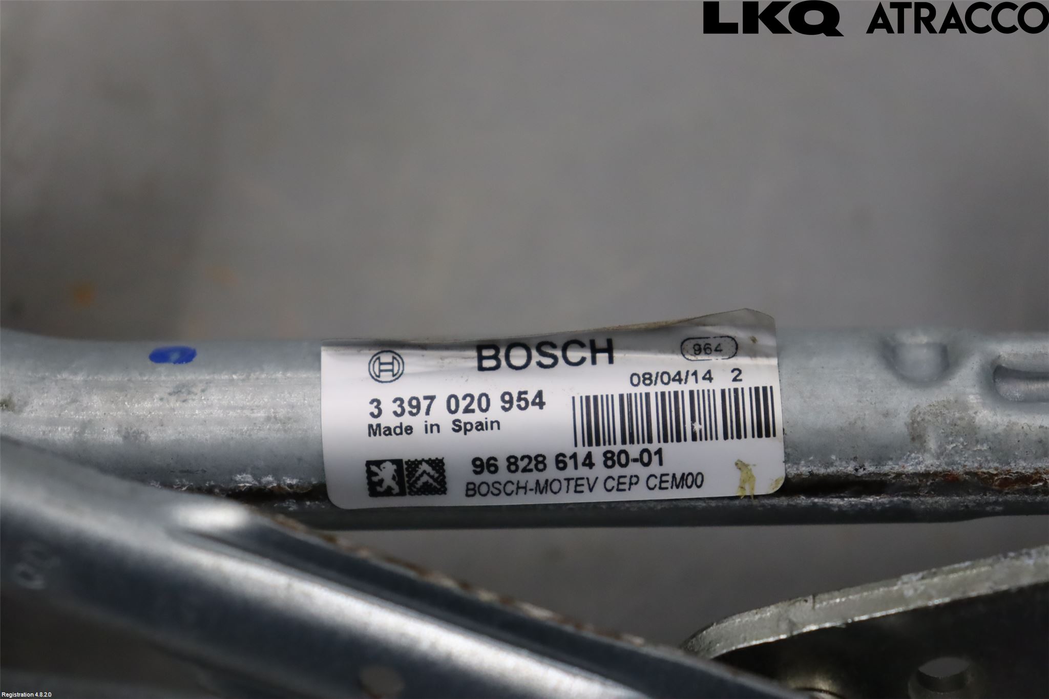 Peugeot PARTNER 08-15 Torkarmekanism Vindruta