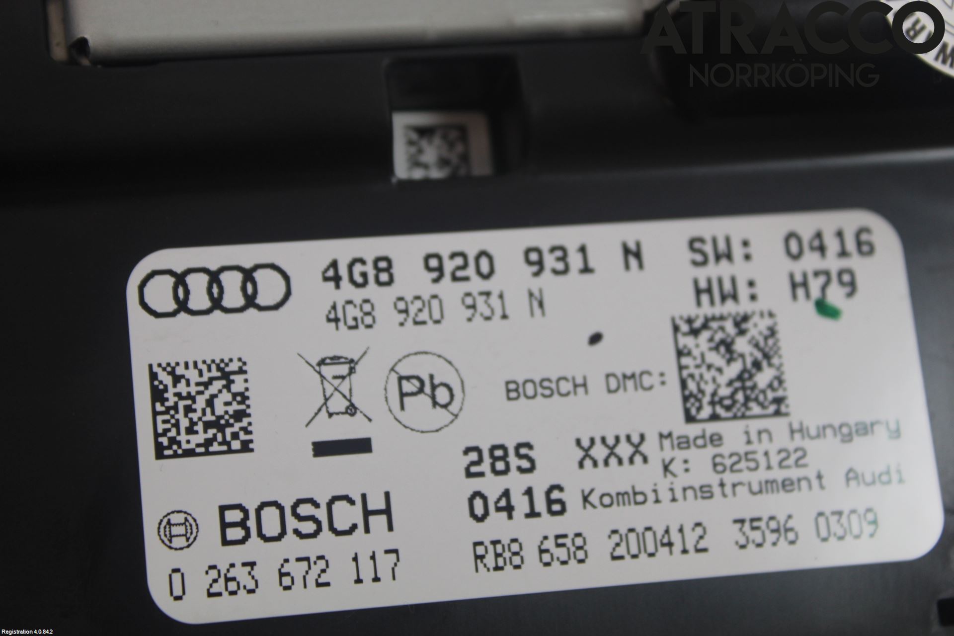 Audi A6/S6 4G 11-18 Instrument Komb