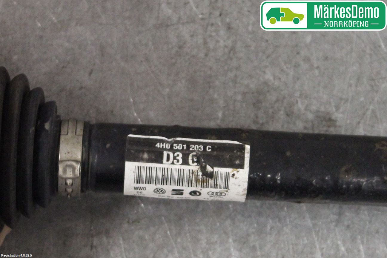 Audi A8/S8 4H 10-17 Drivaxel Bak Vänster