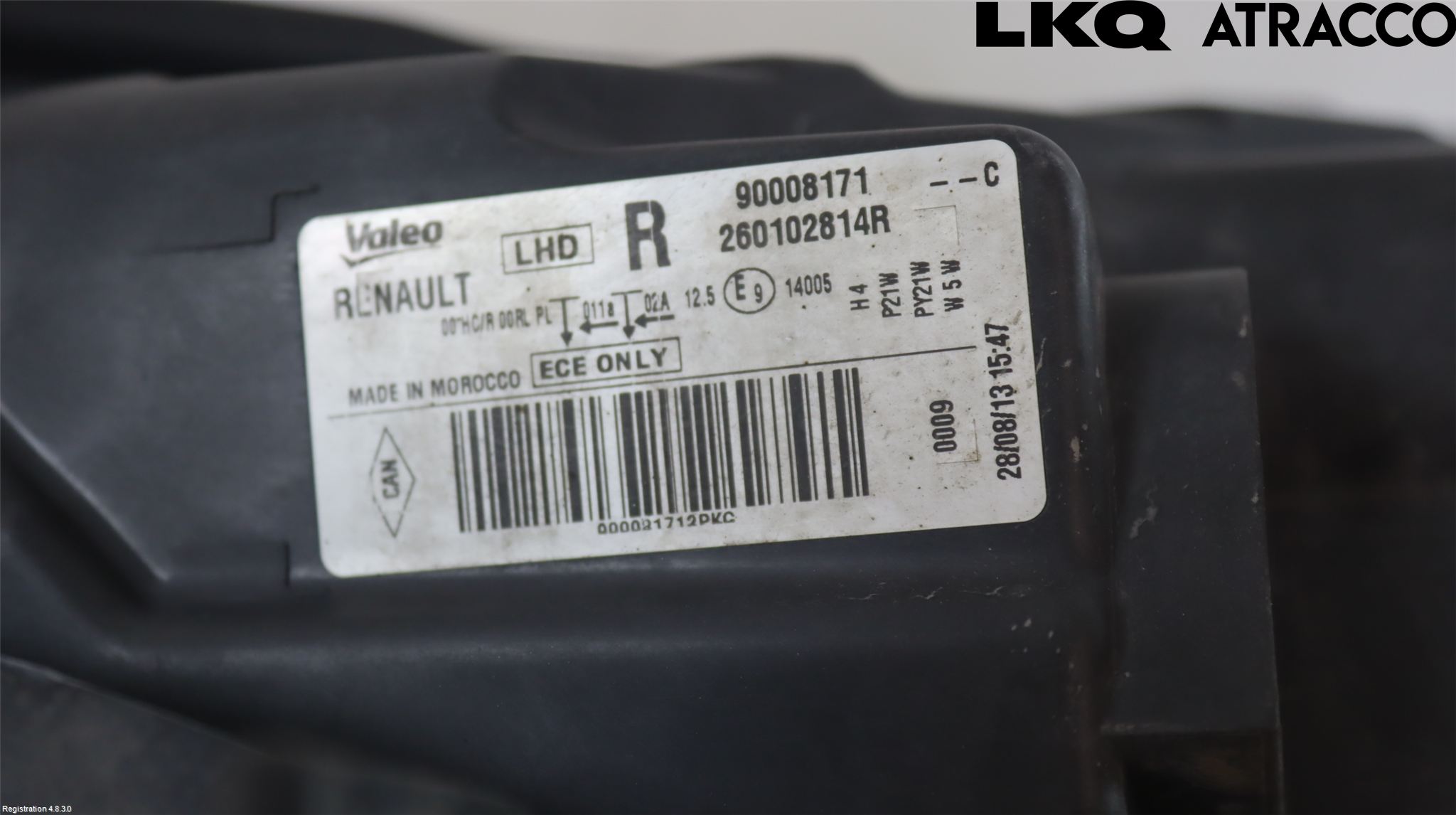 Dacia LODGY 12-18 Strålkastare Höger