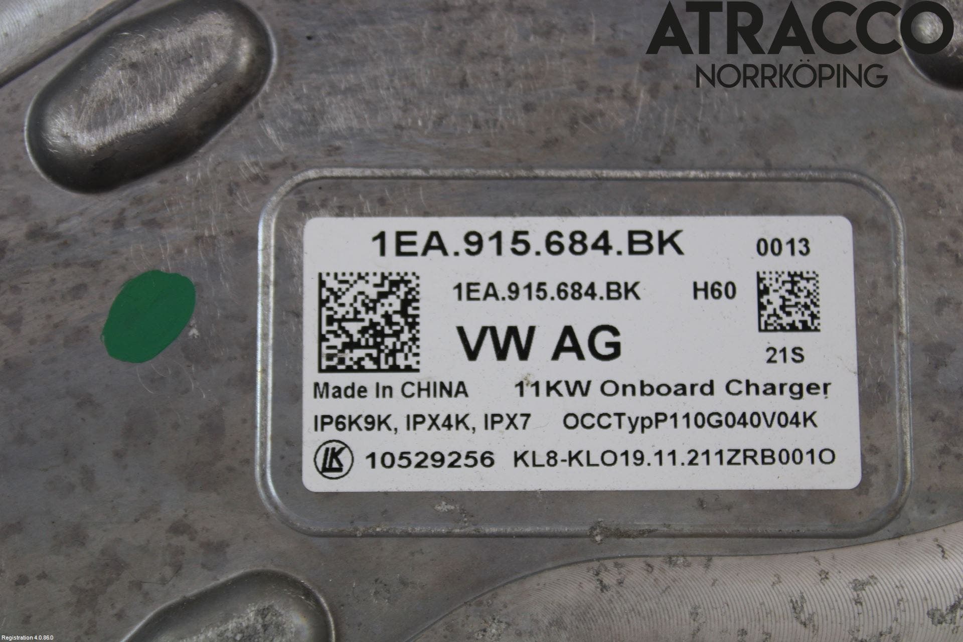 Volkswagen VW ID.4 21- Batteriladdare Högspänning